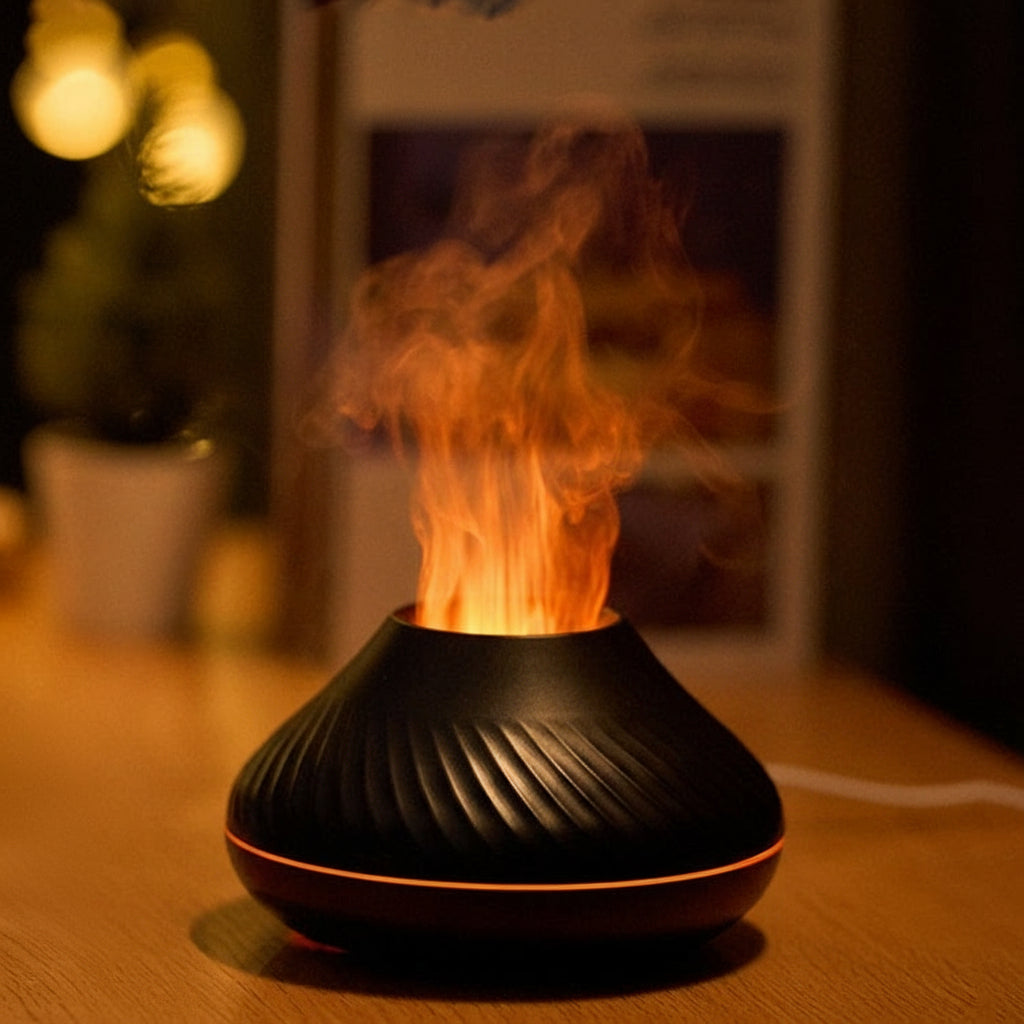 Humidificador de Llama Volcán 3D | Difusor de Aromas RGB