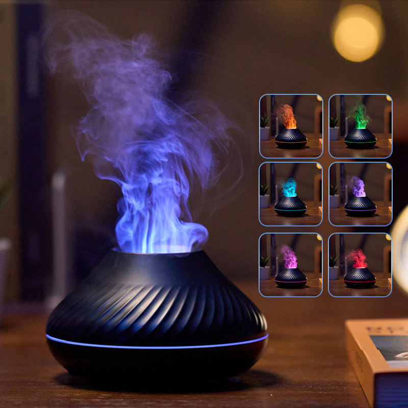 Humidificador de Llama Volcán 3D | Difusor de Aromas RGB