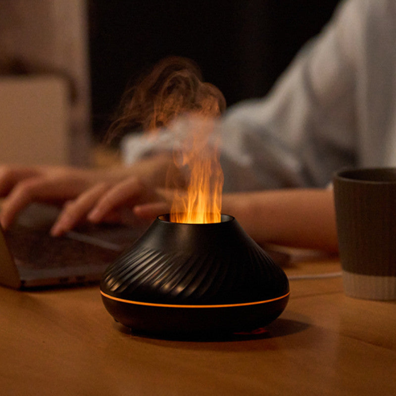 Humidificador de Llama Volcán 3D | Difusor de Aromas RGB